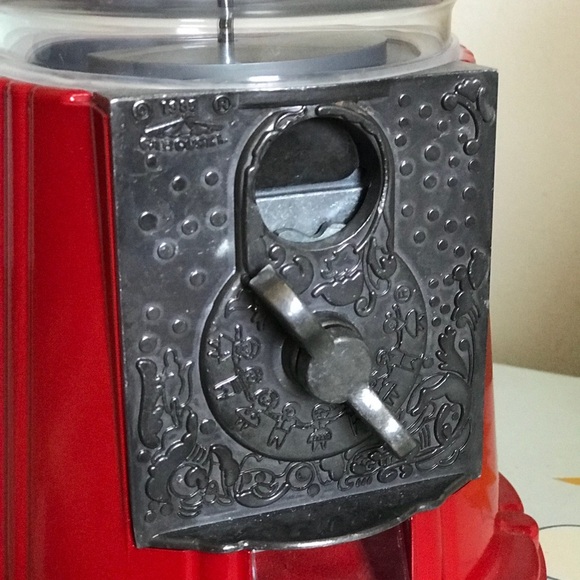 Rare 1985 Red Carousel Gum Ball Machine - Picture 7 of 8